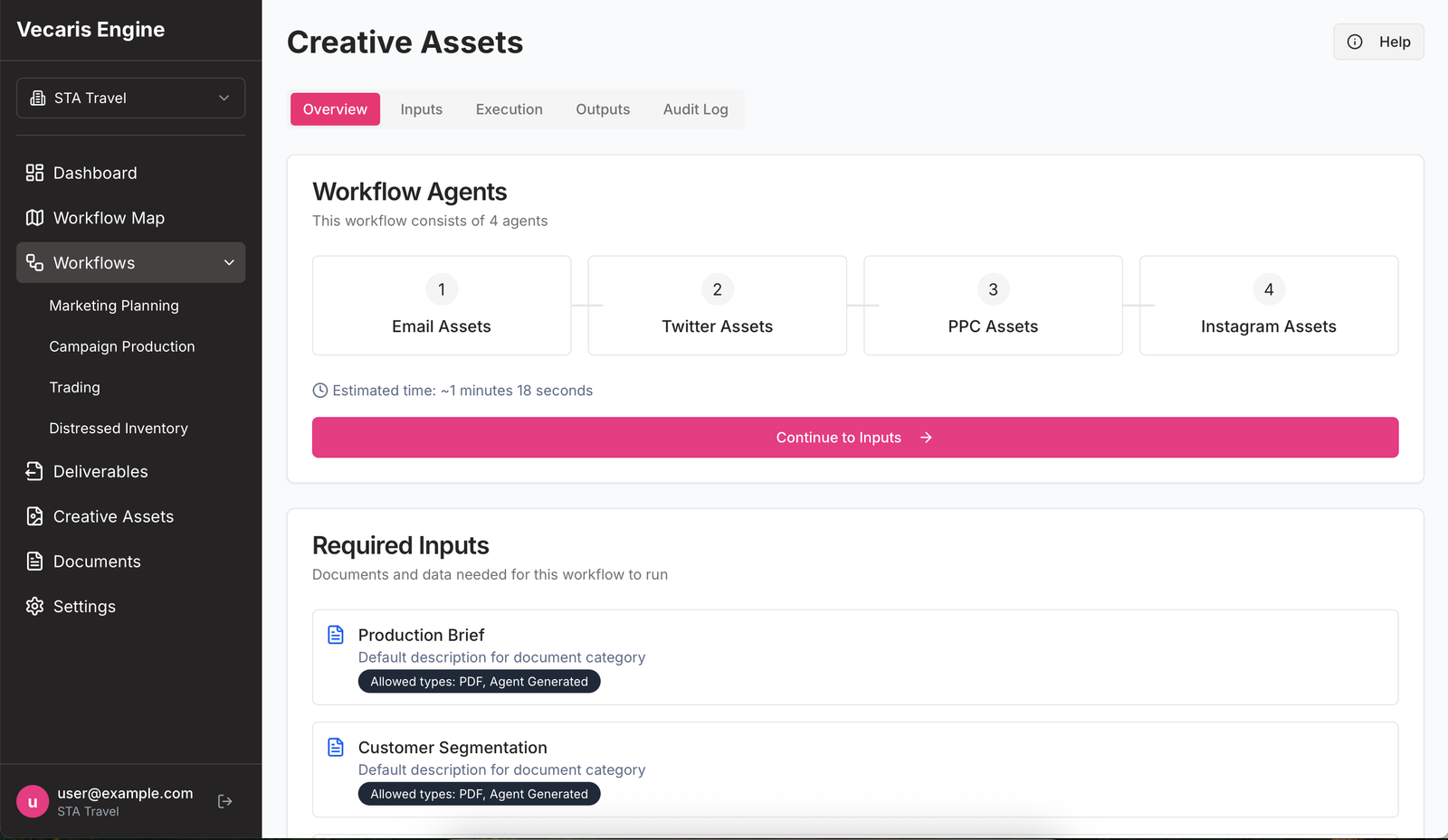 Creative Assets workflow